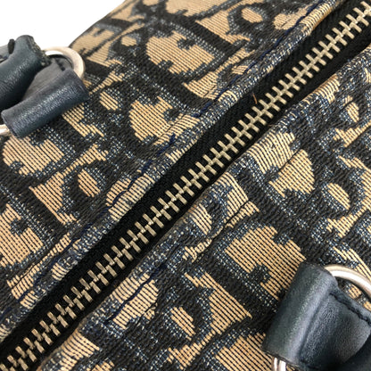 Christian Dior Trotter 波士頓包 手袋 海軍藍 復古 dmrj3p