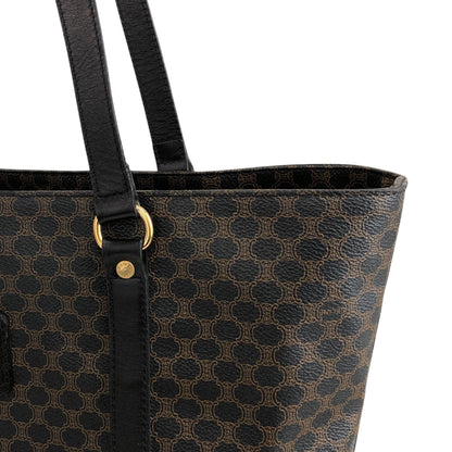 CELINE Macadam Blason Shoulder bag Totebag Black Vintage kxsx5u