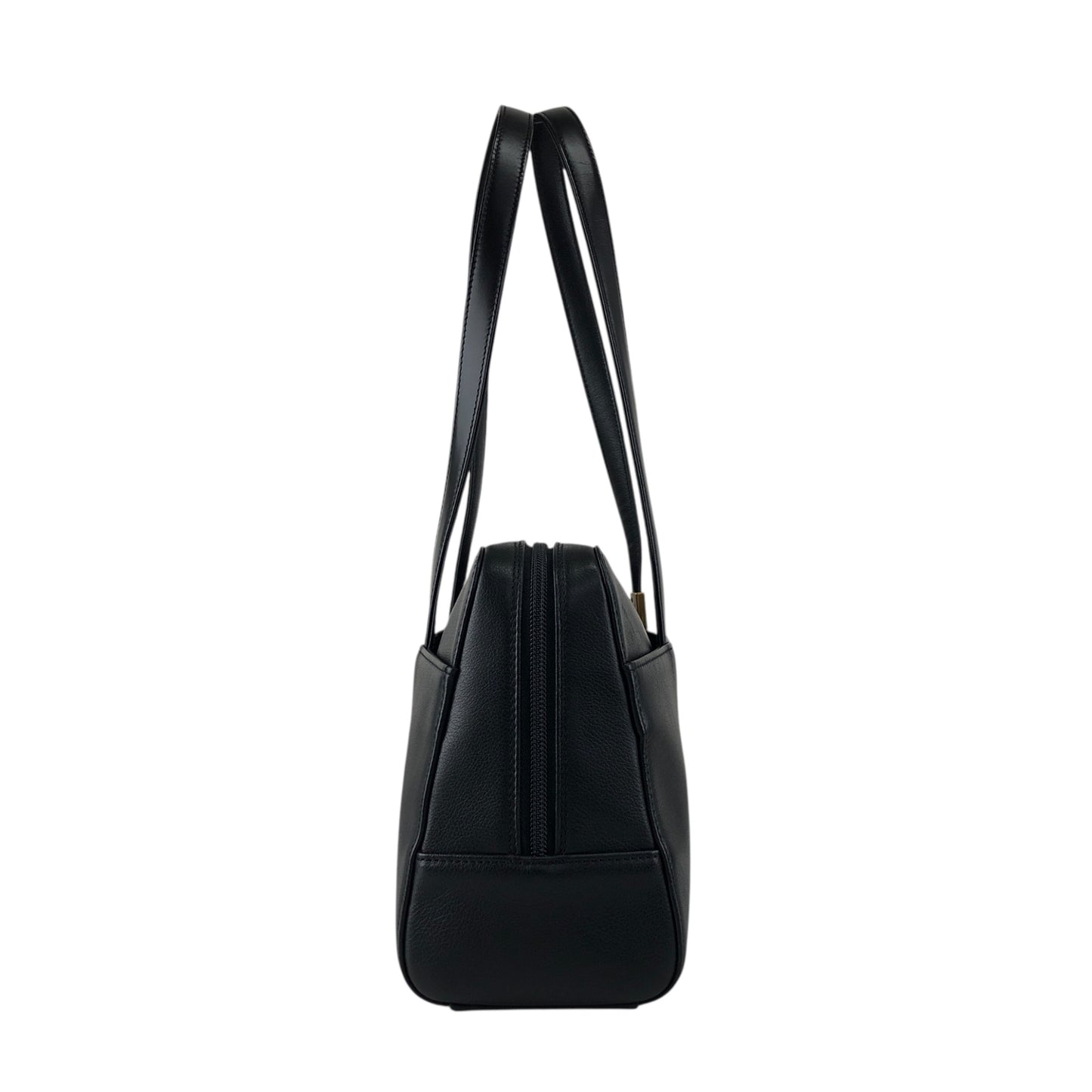 BURBERRY Logo Totebag Black Vintage y6x2fb