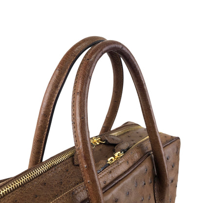 LOEWE Anagram Handbag Brown Vintage pztb8z