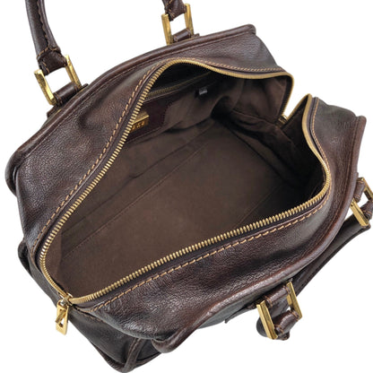 LOEWE Amazona28 Anagram Two-way Small Boston bag Shoulder bag Brown Vintage zey847