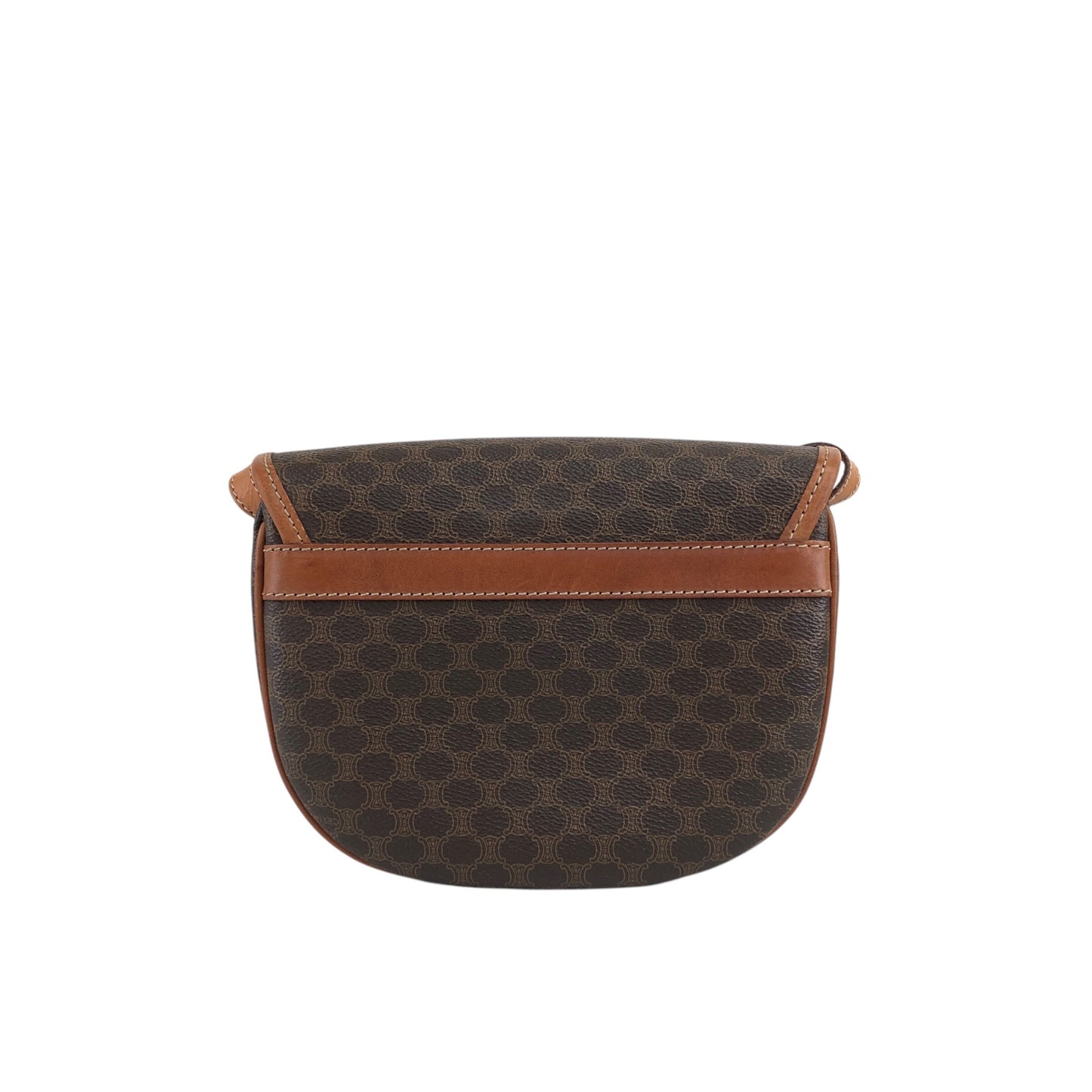 CELINE Macadam Blason Shoulder bag Brown Vintage ukvpkm