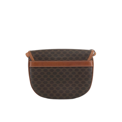 CELINE Macadam Blason Shoulder bag Brown Vintage ukvpkm