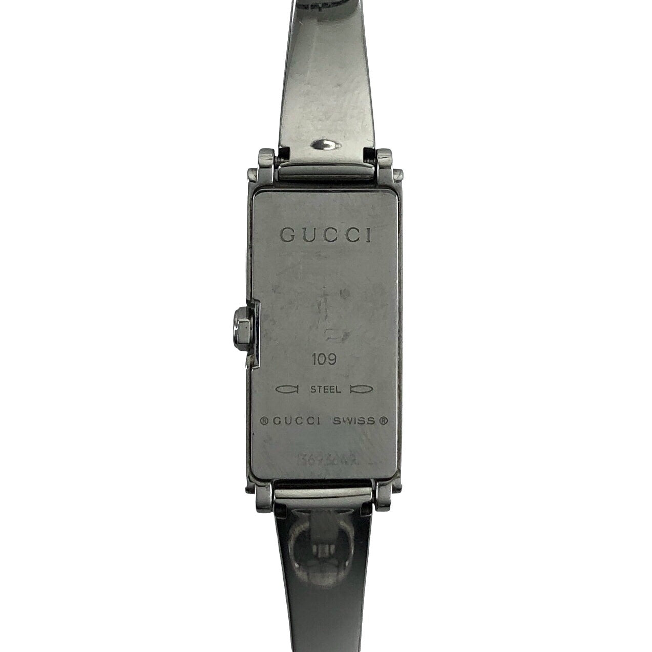 GUCCI Logo Watch Silver Vintage kieyzm