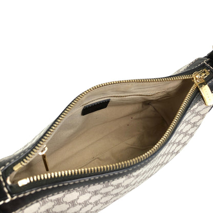 CELINE Macadam Triomphe Shoulder bag White Vintage frfffi