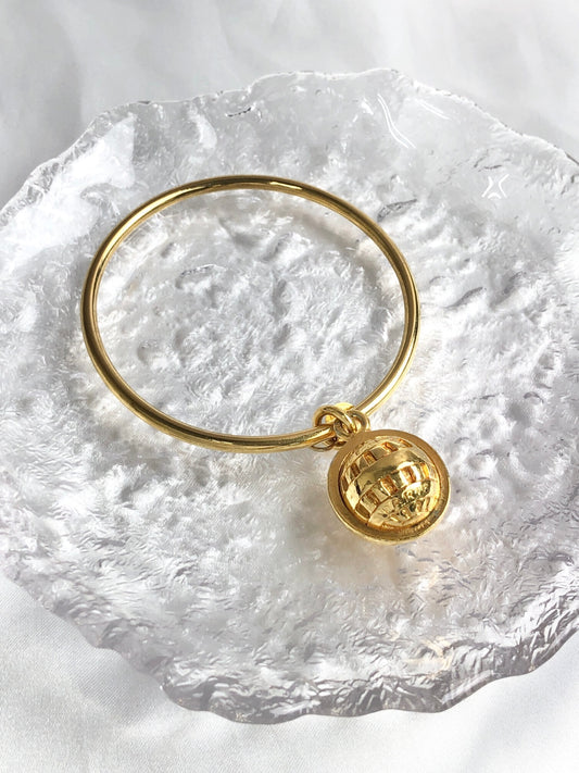 CELINE Charm Bracelet Gold Vintage 4utjv3