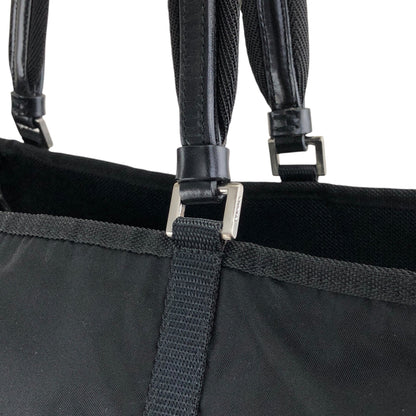 PRADA Tessuto Triangle Logo Totebag Black Vintage ehdcz6