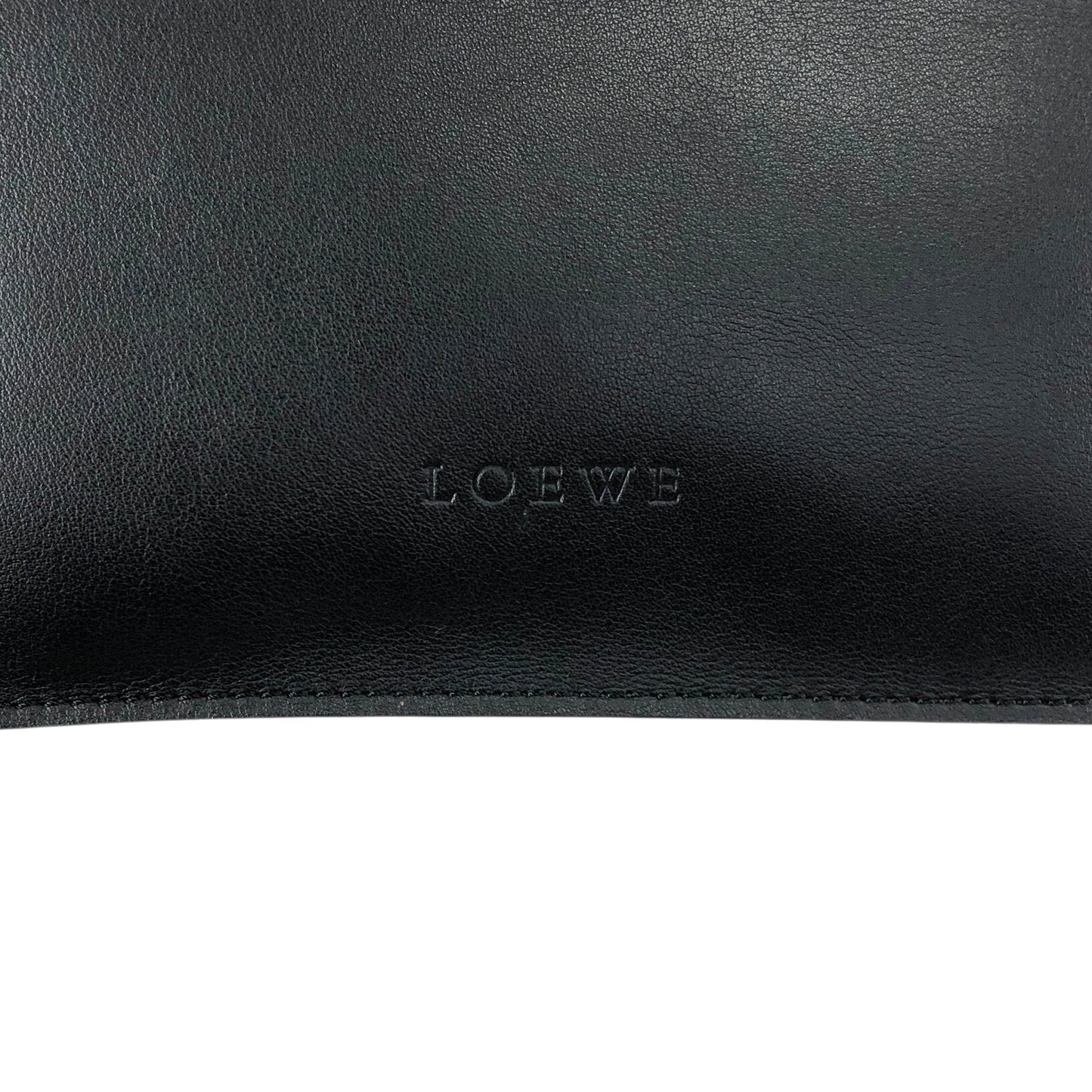 LOEWE Logo Embossed Pouch Black Vintage 2w2ru5