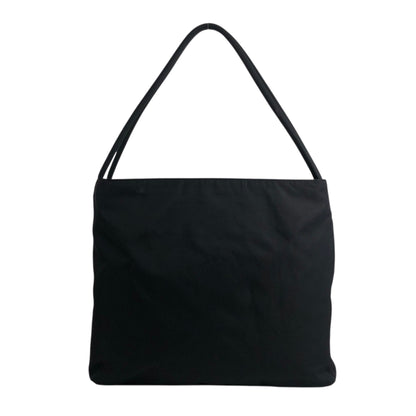 PRADA Triangle Logo Shoulder bag Black Vintage cdactr