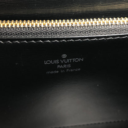 LOUIS VUITTON Epi Turn Lock Handbag Black Vintage 25r47v