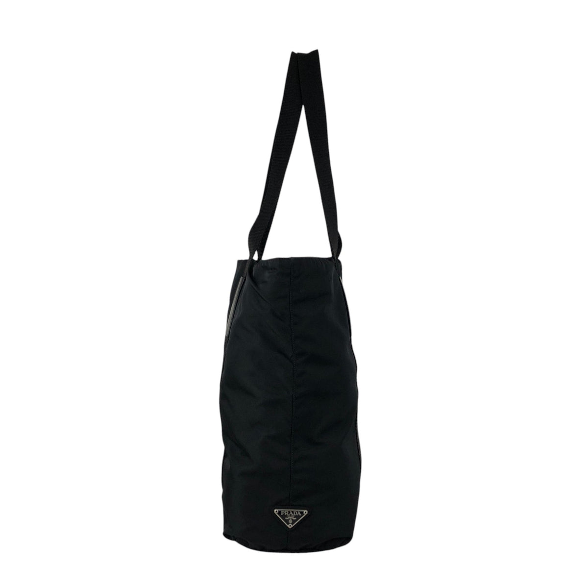 PRADA Tessuto Triangle Logo Totebag Black Vintage fdttdc