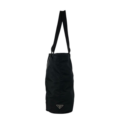 PRADA Tessuto Triangle Logo Totebag Black Vintage fdttdc
