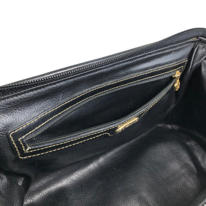 FENDI Zucca Logo Small Boston bag Handbag Black Vintage cf6xpb