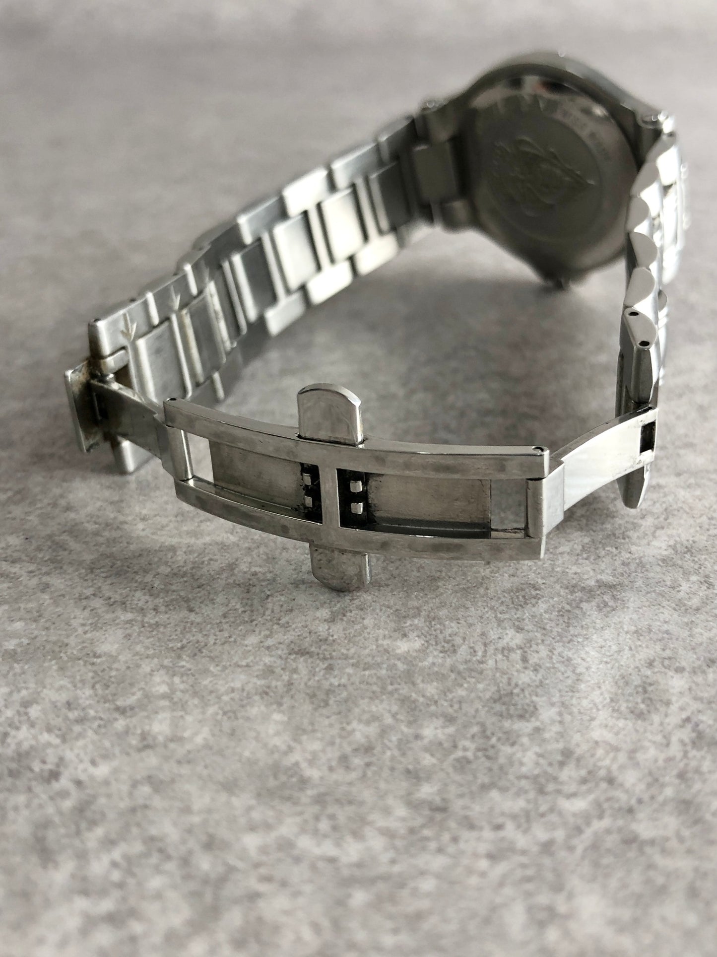 GUCCI Logo Quartz Watch Silver 9040M Vintage n6ymez
