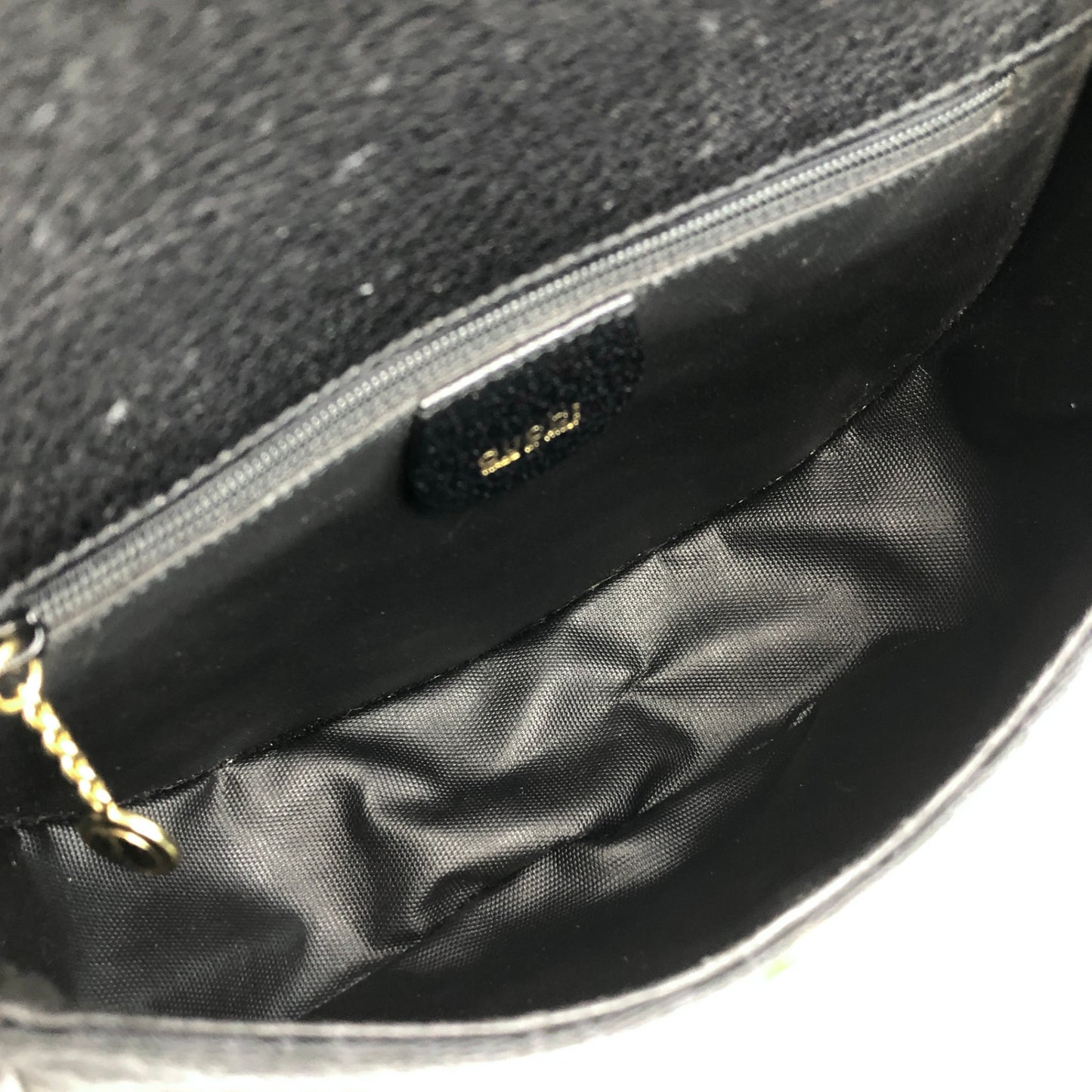 GUCCI GG Round Shoulder bag Black Vintage jwht2r