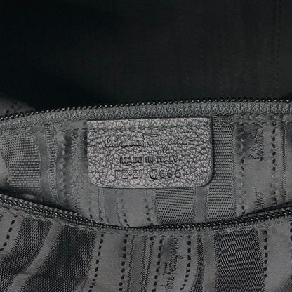 Salvatore Ferragamo Gancini Handbag Black Vintage vbxnke