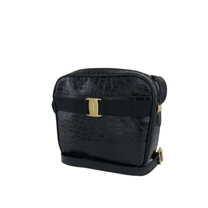 Salvatore Ferragamo Vala Shoulder bag Black Vintage gwathp