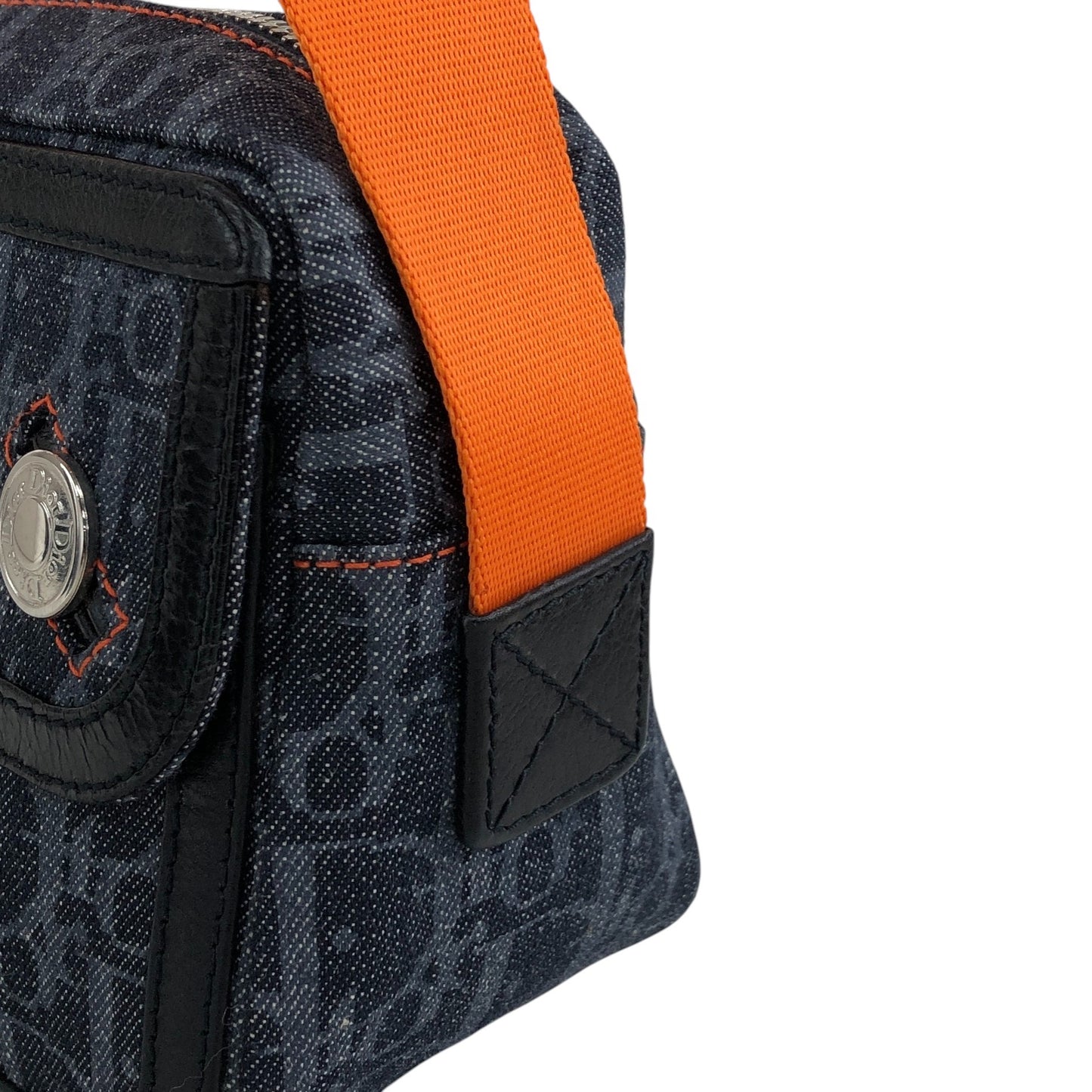 Christian Dior Trotter Flap Shoulder bag Indigo Vintage jb5tcy