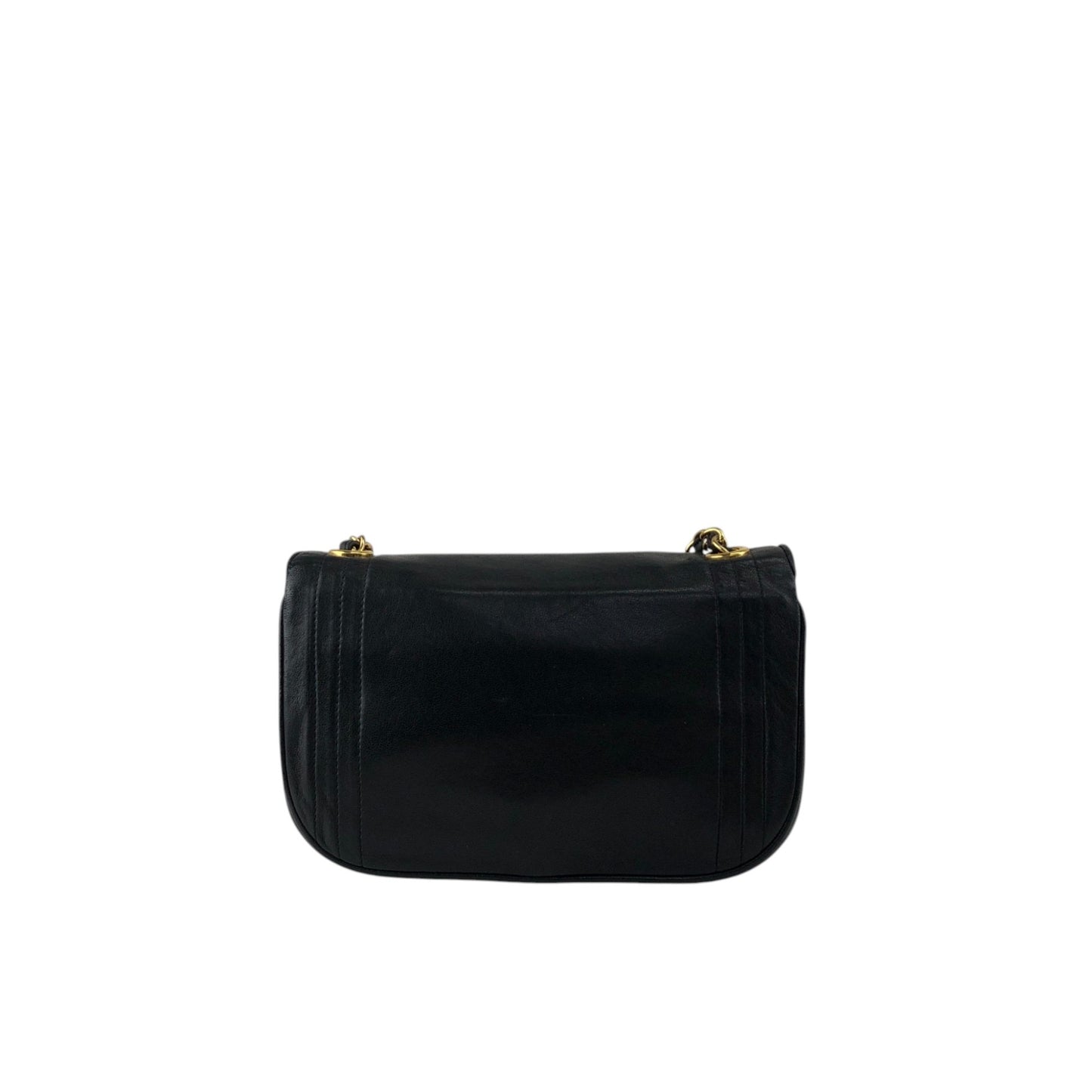 CHANEL Coco Mark Chain Shoulder bag Black Vintage jtk3dw