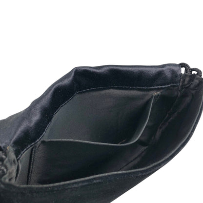 GUCCI Horse Bit Tassel Shoulder bag Black Vintage xvctcj