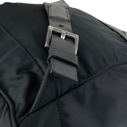 PRADA Tessuto Triangle Logo Backpack Black Vintage 2jwvfk