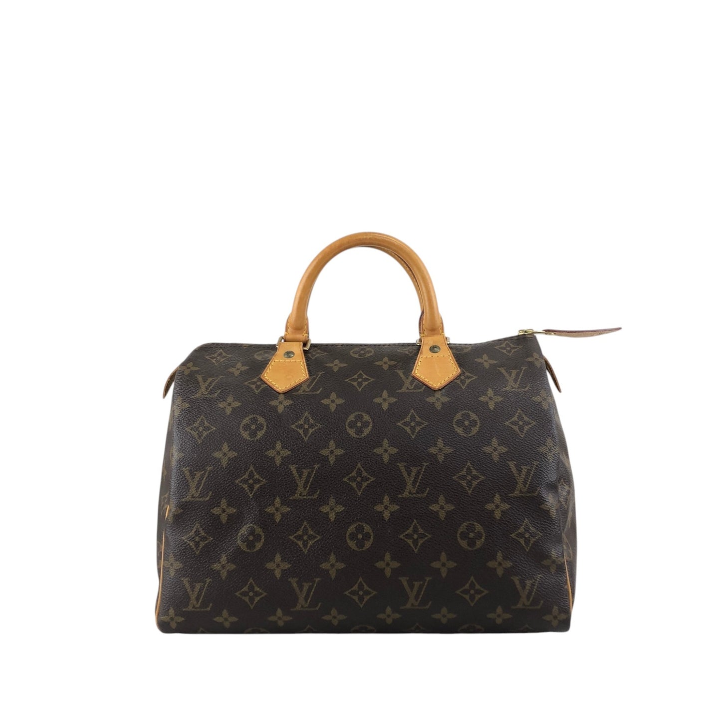 LOUIS VUITTON Monogram Handbag Boston bag Brown Vintage s2cksy