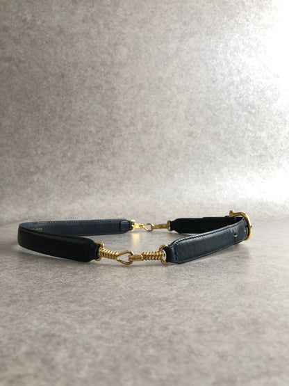 CELINE Belt Navy Vintage s7vnci