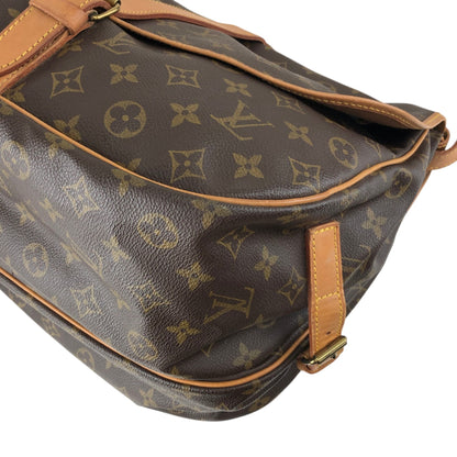 LOUIS VUITTON Monogram Shoulder bag Brown Vintage jer2hr