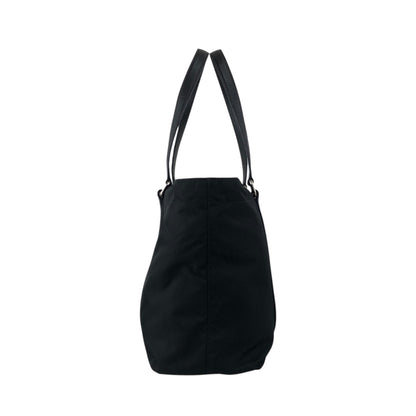 PRADA Tessuto Triangle Logo Front Pocket Totebag Black Vintage f42pyf
