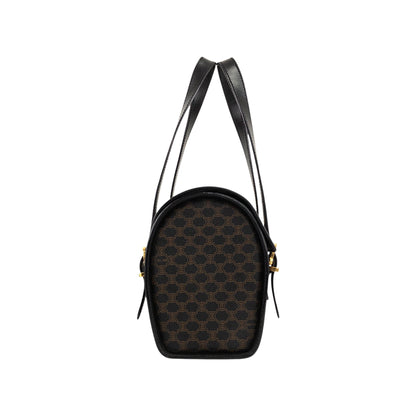 CELINE Macadam Handbag Vanity bag Black Vintage c64kav