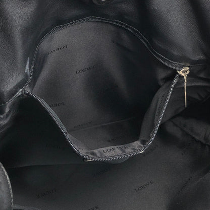LOEWE Anagram Drawstring Shoulder bag Black Vintage zbxjy7
