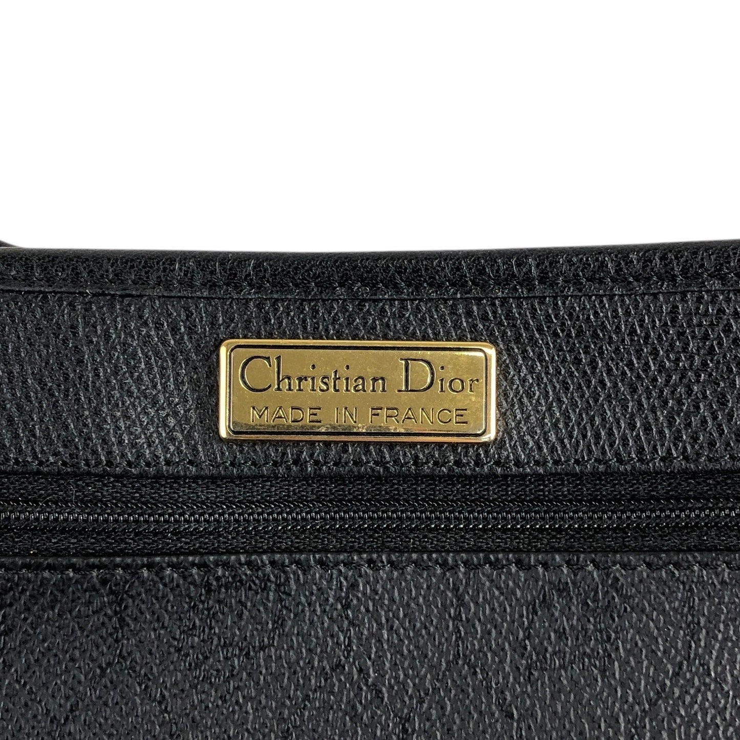 Christian Dior Logo Drawstring Shoulder bag Black Vintage 8jksti