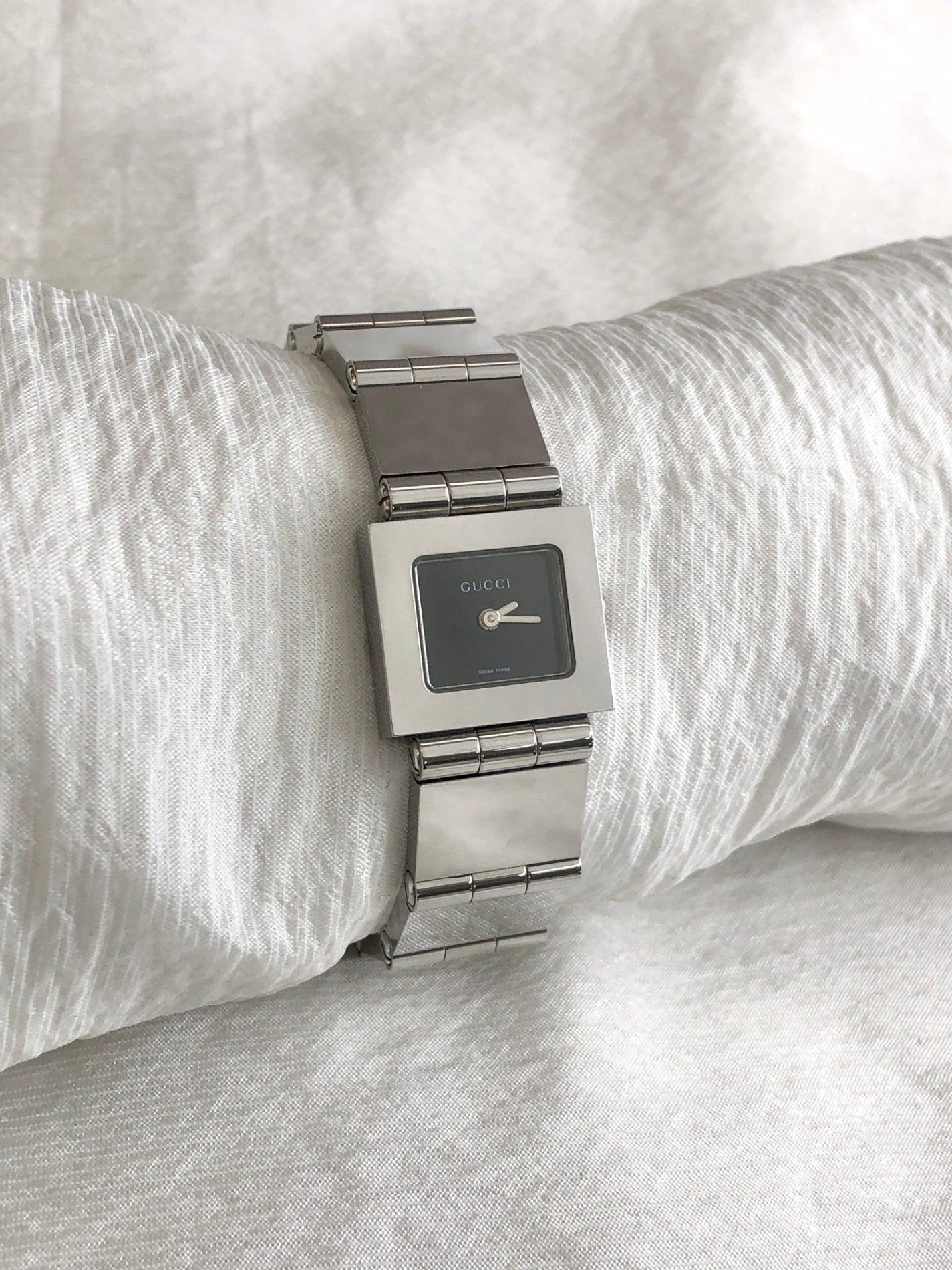 GUCCI Watch Silver 600L Vintage ft54eb