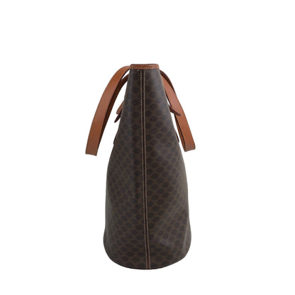 CELINE Macadam Blason Handbag Totebag Brown Vintage ui3dbx