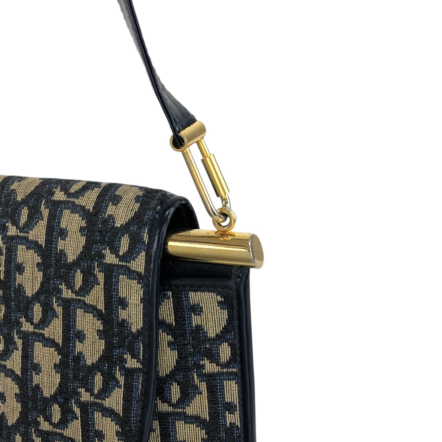 Christian Dior Trotter Shoulder bag Navy Vintage 2xwr2a