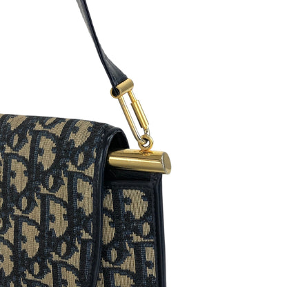 Christian Dior Trotter Shoulder bag Navy Vintage 2xwr2a
