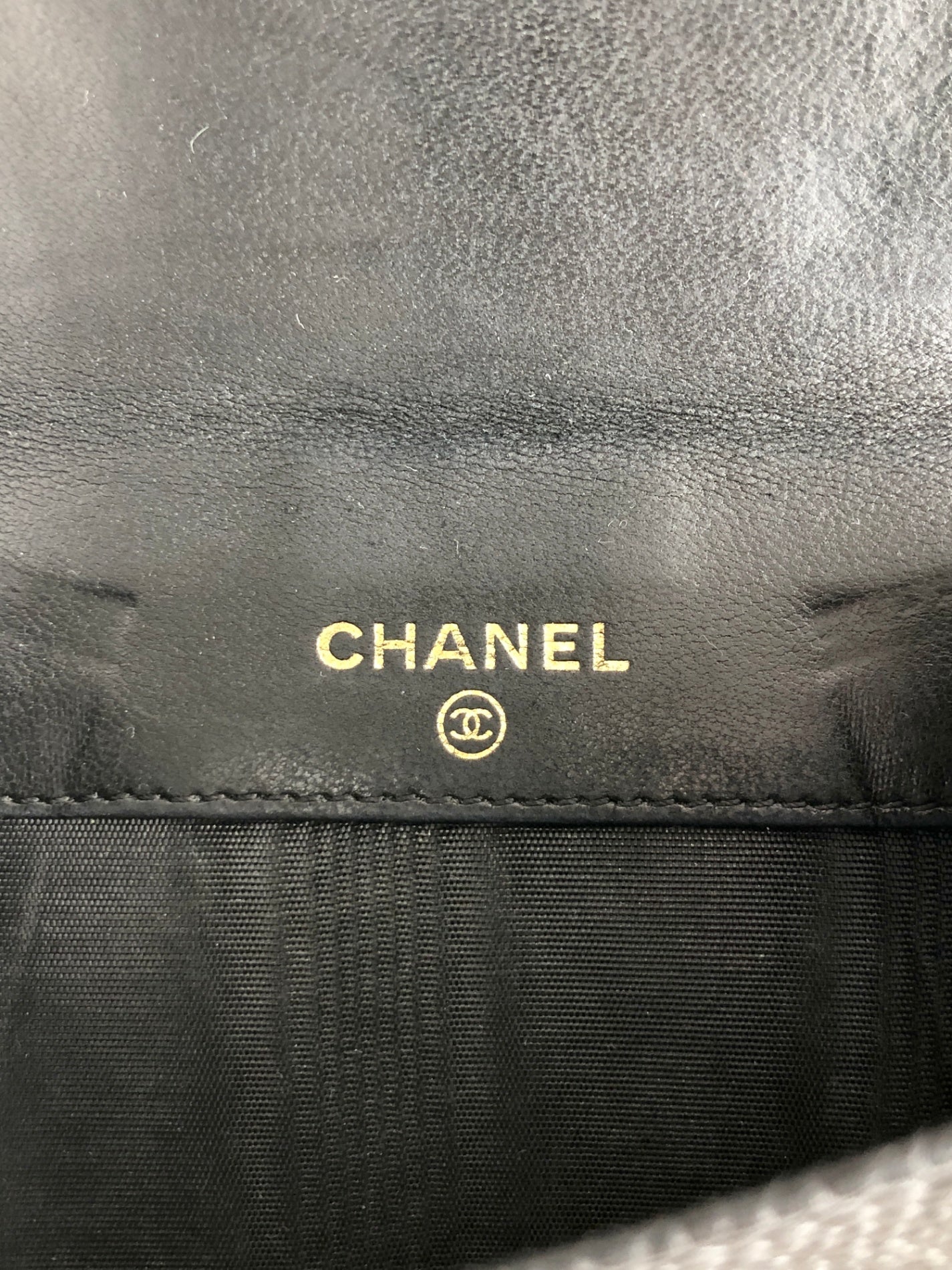 CHANEL Coco Mark 折疊皮夾 黑色復古 a7ppdi