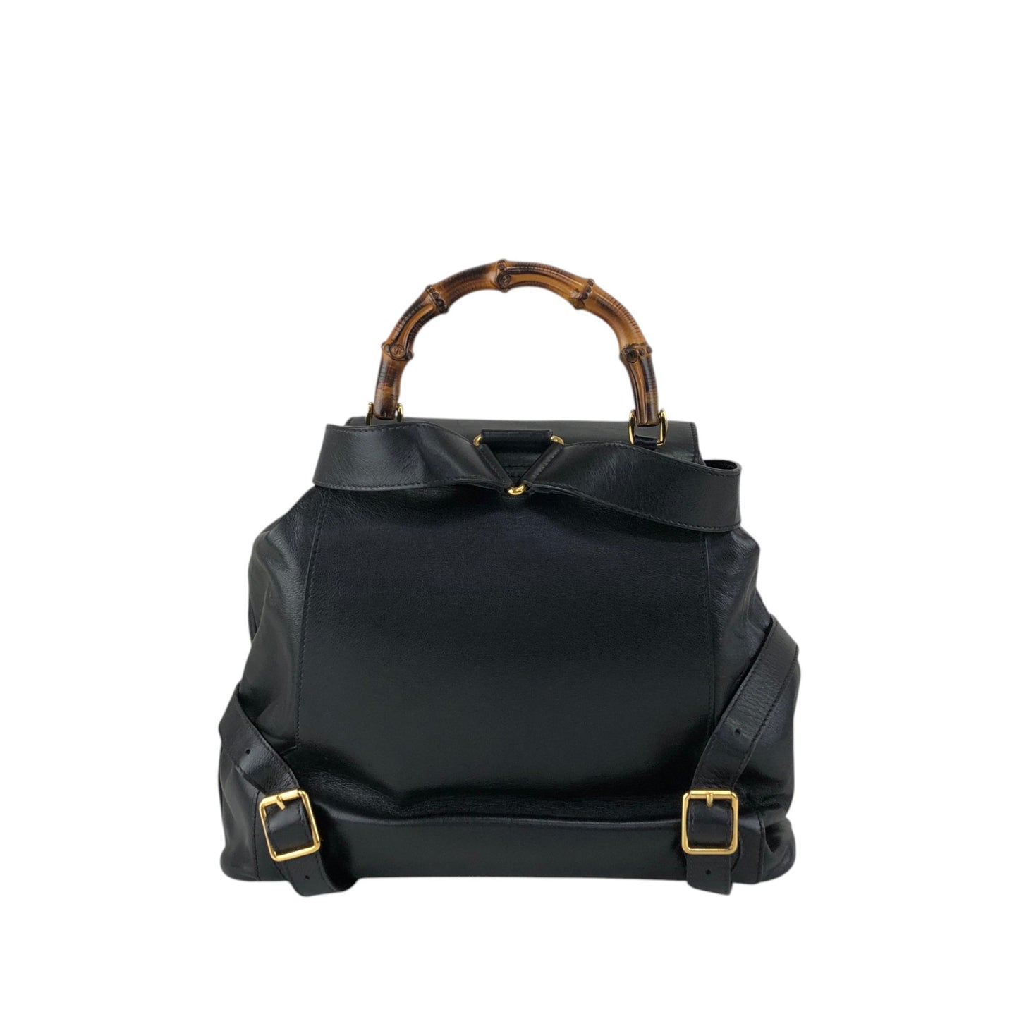 GUCCI Bamboo Backpack Black Vintage 4u5xy4