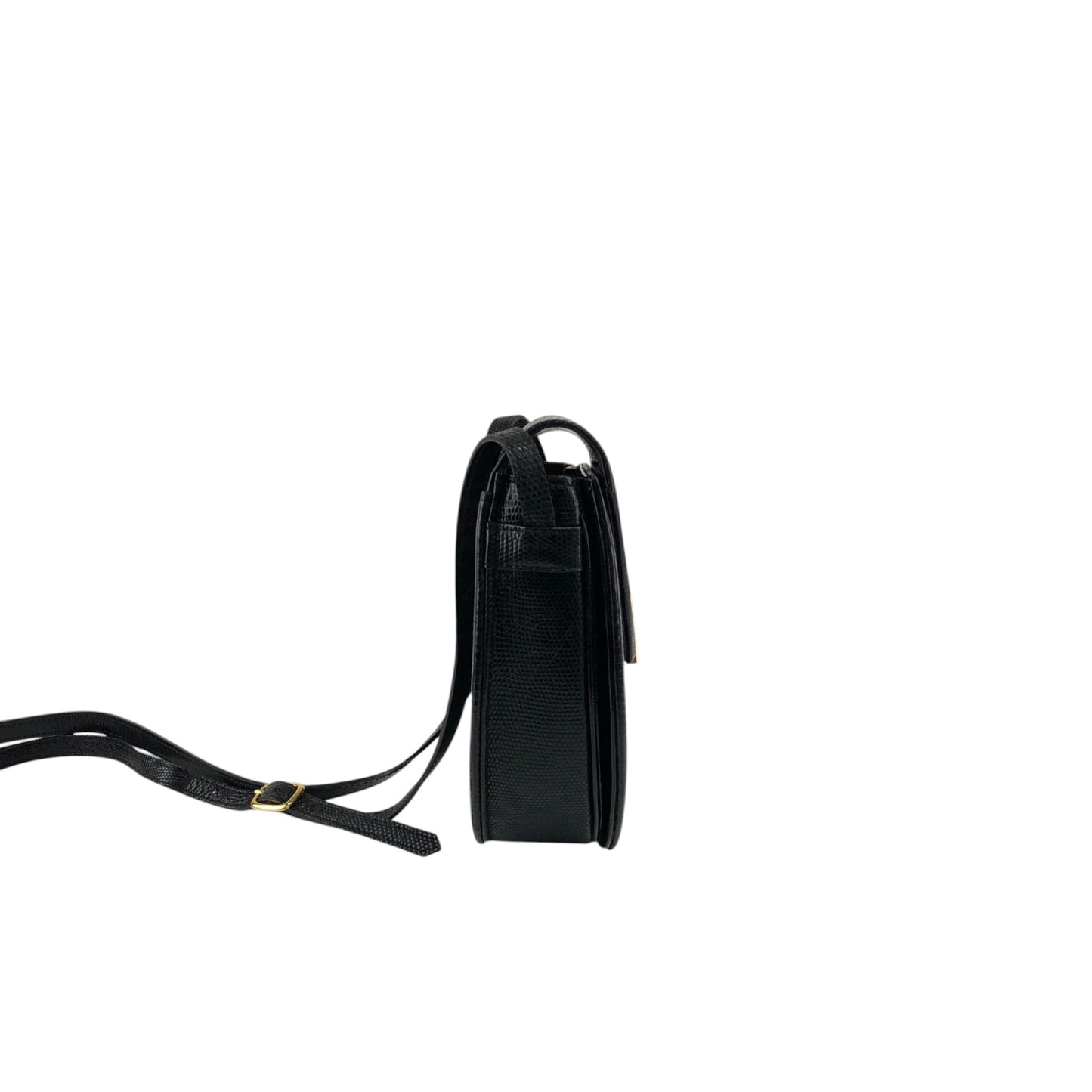 Yves Saint Laurent YSL Logo Shoulder bag Black Vintage 5hfhbh