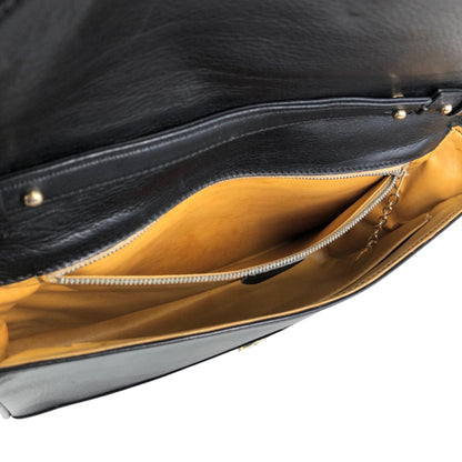 CELINE Triomphe Shoulder bag Black Vintage y7xmc7