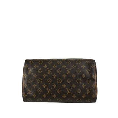 LOUIS VUITTON Monogram Handbag Boston bag Brown M41108 Vintage 5ah28h