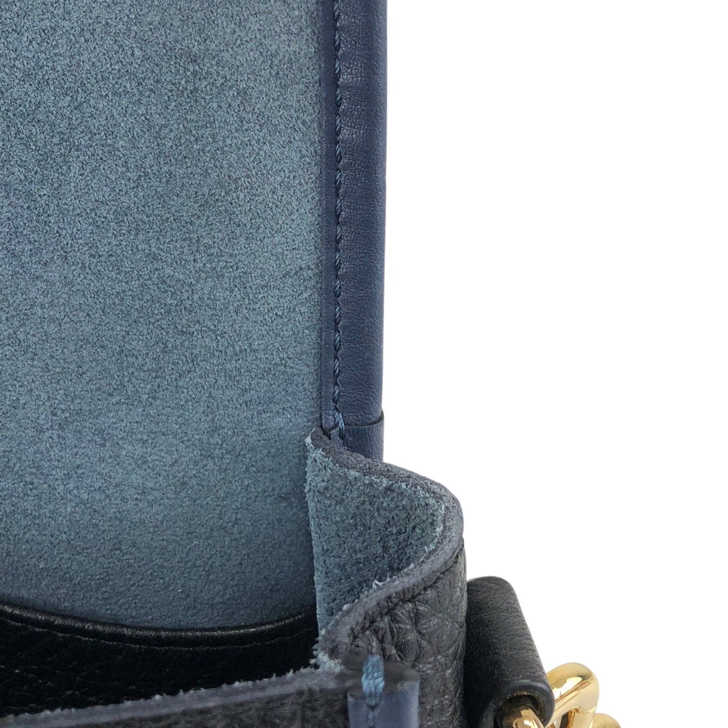 LOEWE Anagram Shoulder bag Navy×Black Vintage r7bby7