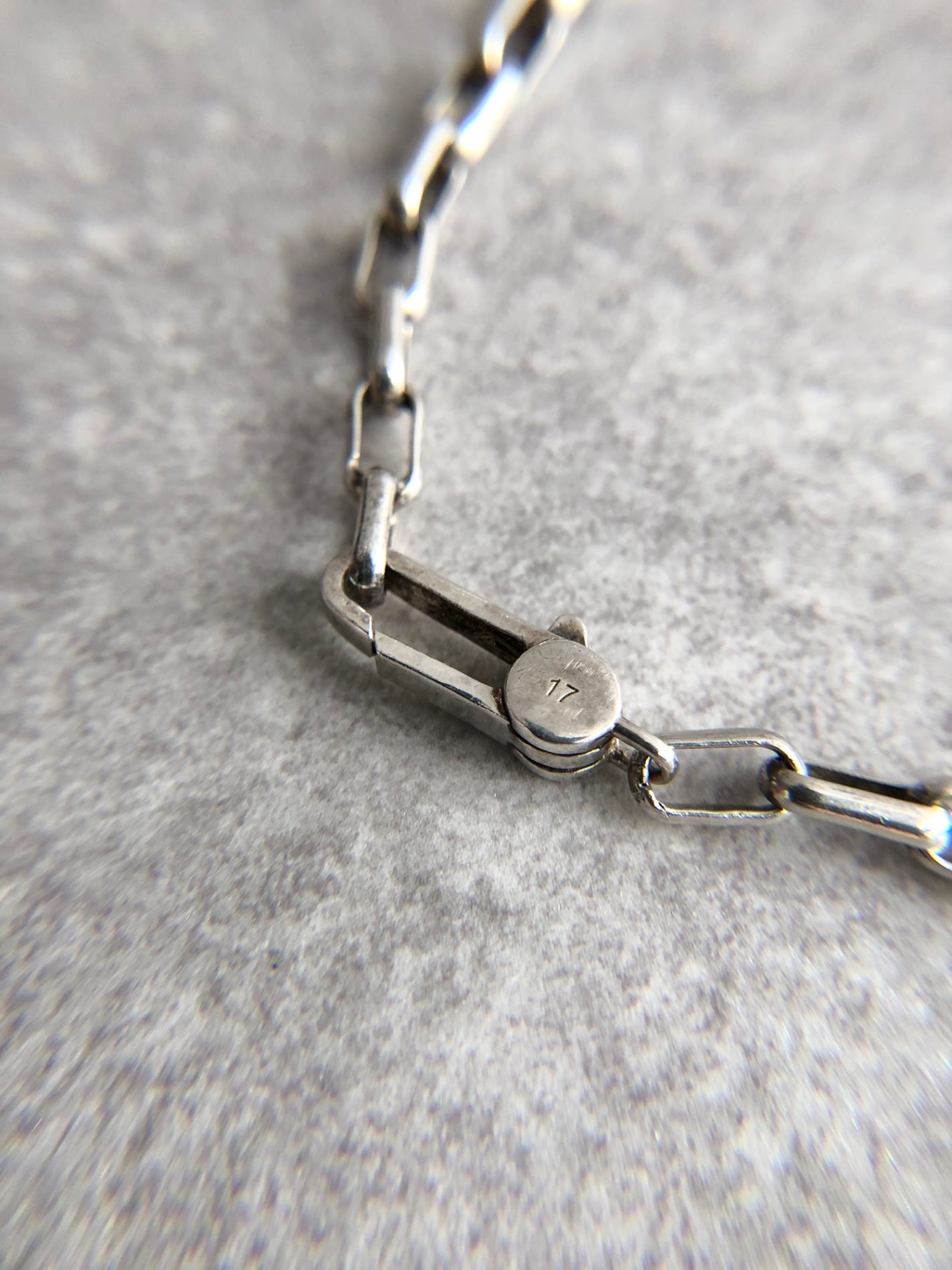 GUCCI Interlocking Bracelet Silver SILVER925 Vintage mviic5