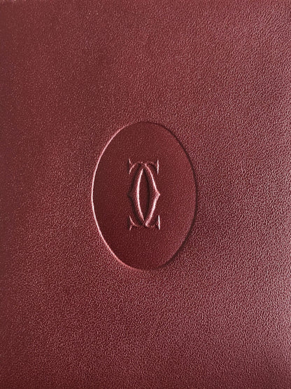 Cartier Folded Wallet Bordeaux Vintage ustkxg