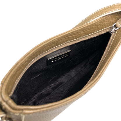 LOEWE Logo Embossed Handbag Brown Vintage p88ju4