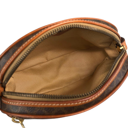 CELINE Macadam  Blason Shoulder bag Brown Vintage t4wybd