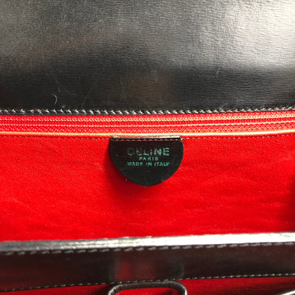 CELINE Gancini Shoulder bag Black Vintage mv6k7d
