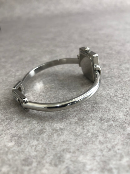 GUCCI Quartz Watch Silver 1900L Vintage ey4n3g