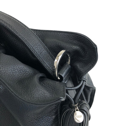 LOEWE Anagram Drawstring Shoulder bag Black Vintage t3naju