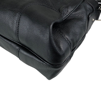 CELINE Horse Carriage Shoulder bag Black Vintage 6inwsp